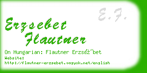 erzsebet flautner business card